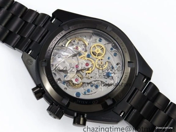 0515 Speedmaster Black Benom PVD Moon RMF Best Edition on PVD Bracelet Lemania HW WrinkleFree 7727